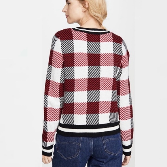 RAG & BONE Gabby plaid check v-neck - Picture 2 of 13